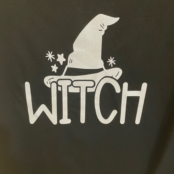 Black Witch Tee Shirt Top - Picture 2 of 4